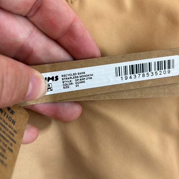 NWT Skims Recycled Swim Strapless Monokini - Picture 3 of 5